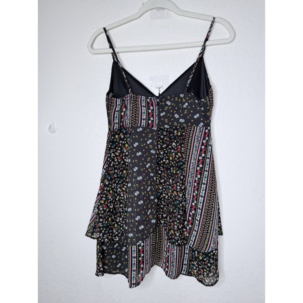 Trixxi Babydoll Mini Dress Women S Ditsy Floral Flowy Whimsy Peasant Festival - Picture 7 of 14